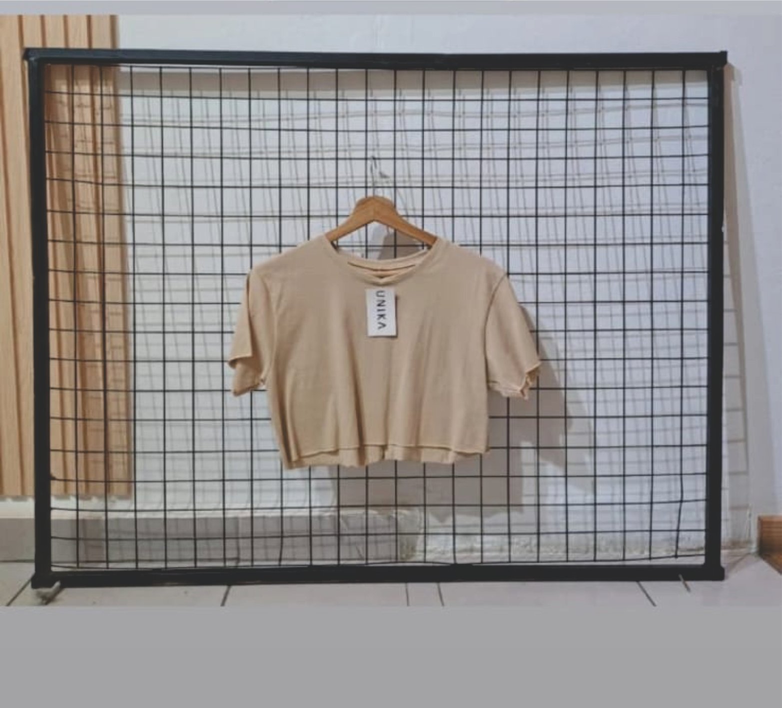 Estructura exhibidora de ropa